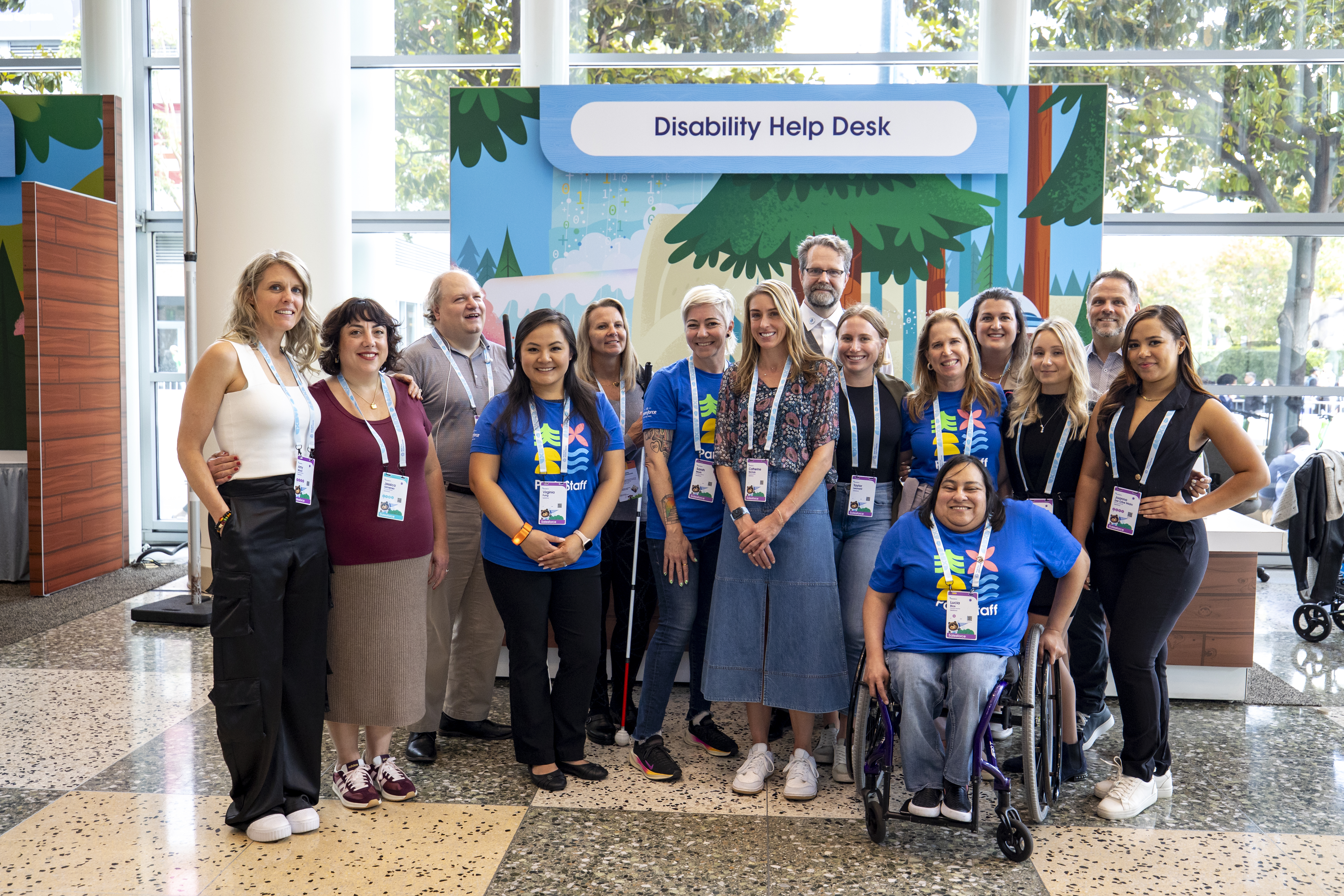 Employees from the Office of Accessibility during Dreamforce 2025.