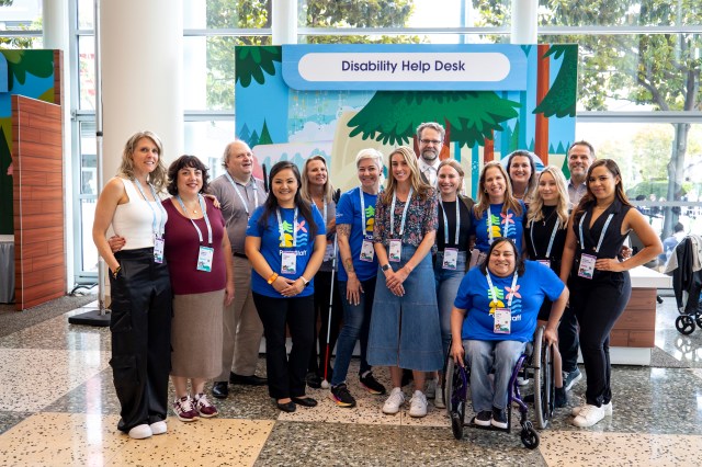 Employees from the Office of Accessibility during Dreamforce 2025.